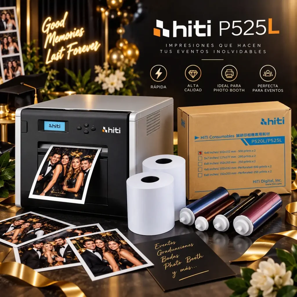 Kit Impresora HiTi P525L + Papel Fotográfico